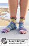 209-19 Festival Socks by DROPS Design