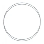 Metalring Grå/blå 2 stk