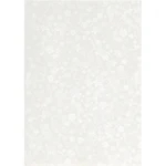 Papir, A4, svagt sølvprint, råhvid