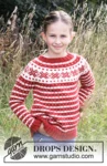 34-32 Candy Cane Lane Kids by DROPS Design