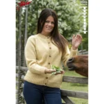 92454 Basisbluser med Raglan i Kambgarn