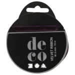 Velourbånd 10 m Mørk Lilla