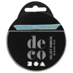 Velourbånd 10 m Lyseblå