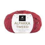 Du Store Alpakka Tweed 120 Rød