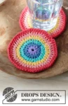 0-1486 Rainbow Coaster by DROPS Design