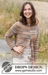 220-19 Rocky Trails Cardigan by DROPS Design