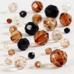 Harmoni Facetperlemix, 4-12 mm Gylden