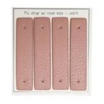 Go Handmade Remme til nitter, 8,5 x 1,8 cm, 4 stk Rosa