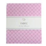 Go Handmade Stof Pink med blomster