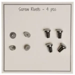 Go Handmade Skruenitter 10mm, 4stk, Sølv