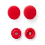 Prym Trykknapper i Plast, 30 Stk Rød