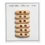 Go Handmade Duffle 30 mm, 6 Stk Natural