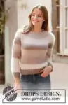 213-32 Sahara Rose Sweater by DROPS Design
