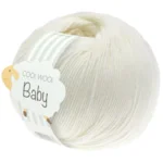Lana Grossa Cool Wool Baby 213 Råhvid