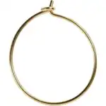 Creoler 20 mm, 8 stk Forgyldt