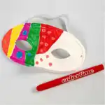 Halvmaske, Hvid,10 stk