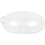 Halvmaske, Hvid,10 stk