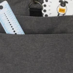 Garntaske stor, mørkegrå