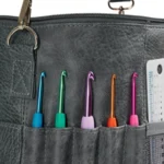 Skuldertaske til garn lille, grå