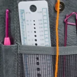 Skuldertaske til garn lille, grå