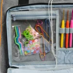 Garntaske stor, lysegrå