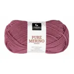 Gjestal Pure Merino 120 Mørk rosa