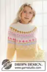 231-55 Lemon Meringue Sweater by DROPS Design