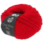 Lana Grossa Cool Wool Big 923 Refleks Rød