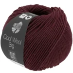 Lana Grossa Cool Wool Big 1606 Sortrød meleret