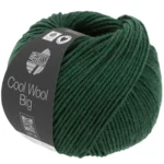 Lana Grossa Cool Wool Big 1625 Mørkegrøn meleret