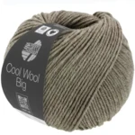 Lana Grossa Cool Wool Big 1621 Gråbrun meleret
