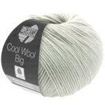 Lana Grossa Cool Wool Big 1002 Hvidgrå