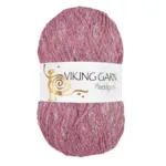 Viking Pleddgarn 765 Hvid/rosa