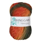 Viking Naturgarn 659 Multi oransje/brun