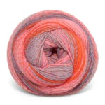 Mayflower Taormina 018 Klar orange/ Flamingo/ Støvet blå/ Kornblomst