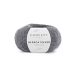 Katia Alpaca Silver 256 Mørk grå-sølv