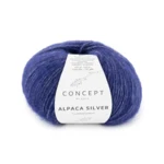 Katia Alpaca Silver 283 Mørkeblå-sølv