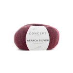 Katia Alpaca Silver 259 Bordeaux sølv
