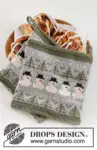 0-1575 Snowman Time Potholders by DROPS Design