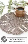 0-1580 Winter Branches Doily by DROPS Design