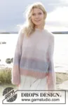 241-3 Watercolour Horizons Sweater by DROPS Design