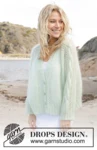 241-11 Sweet Spring Cardigan by DROPS Design