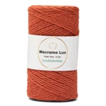 LindeHobby Macrame Lux, Knyttegarn, 2 mm 09 Brændt orange