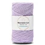 LindeHobby Macrame Lux, Knyttegarn, 2 mm 14 Lys lilla
