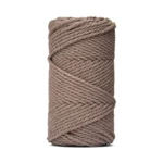 LindeHobby Macrame Lux, Knyttegarn, 4 mm Mørk beige