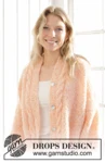 241-34 Peach Blossom Cardigan by DROPS Design