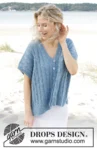239-13 Swirling Sea Vest by DROPS Design