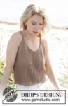 239-33 Coconut Adventure Top by DROPS Design