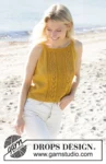 240-14 Smiling Honey Top by DROPS Design