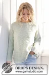 241-36 Mint Dream Sweater by DROPS Design